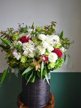 Fresh Flower Stand (Summer-Autumn/White&Red)