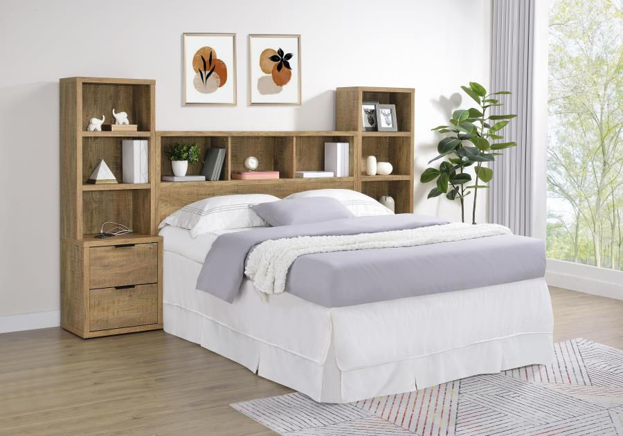 Westpark 3-piece Queen Bedroom Set Bookcase Headboard Mango