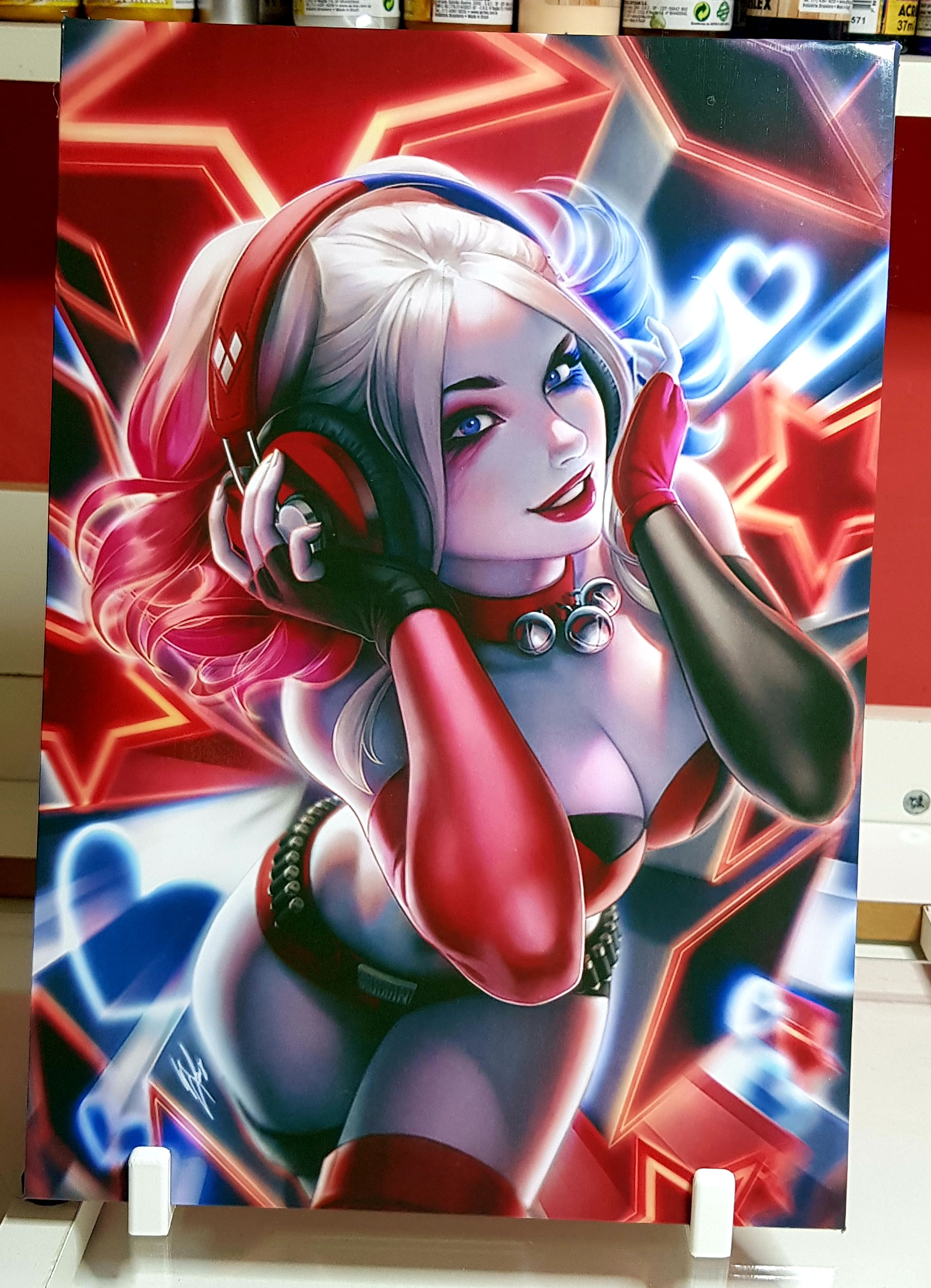 Arlequina Quadro Gamer Personalizado