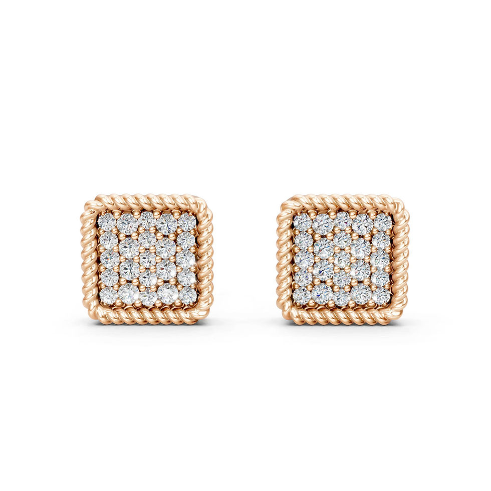 Thumbnail: Diamond Mosaic Cluster Earrings