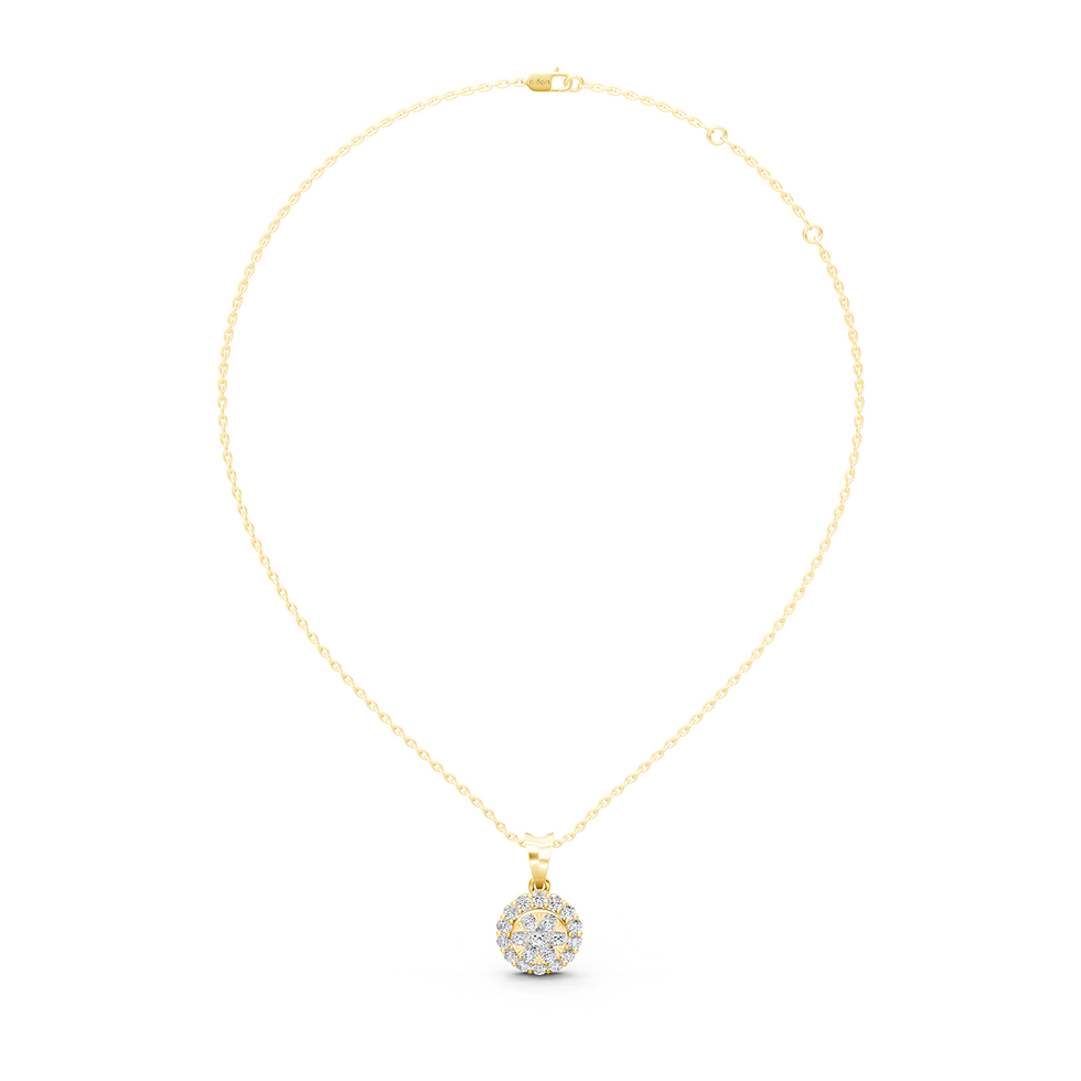 Thumbnail: Constellation of Light Cluster Pendant Necklace