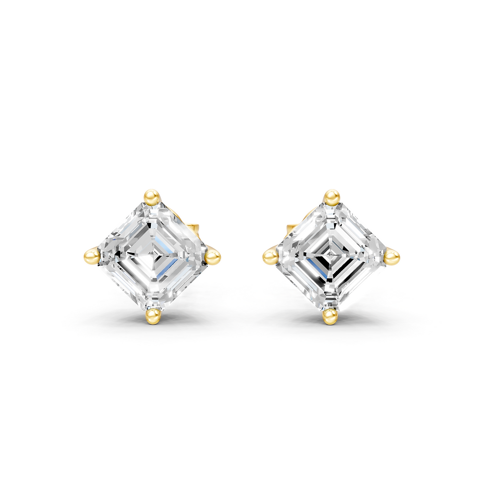 Thumbnail: Light Kaleidoscope Stud Earrings