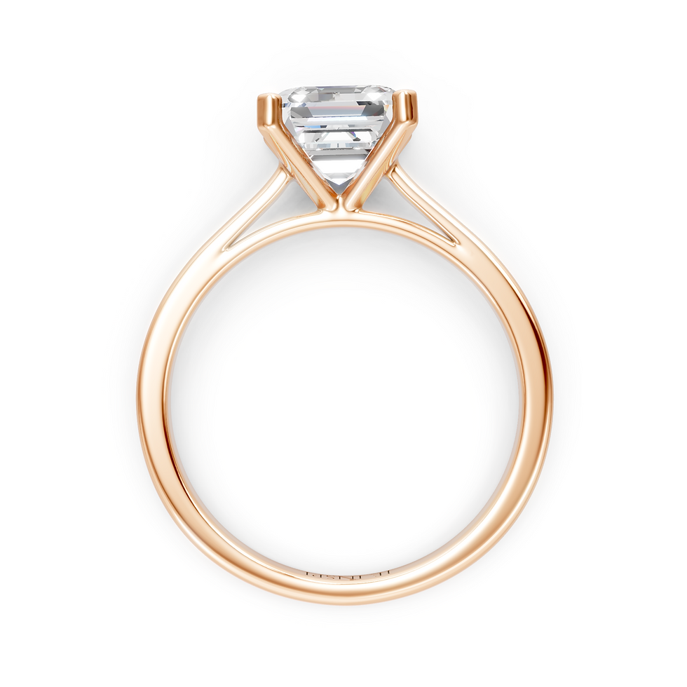 Miniaturbild: Brillo Rejilla Asscherschliff Solitärring