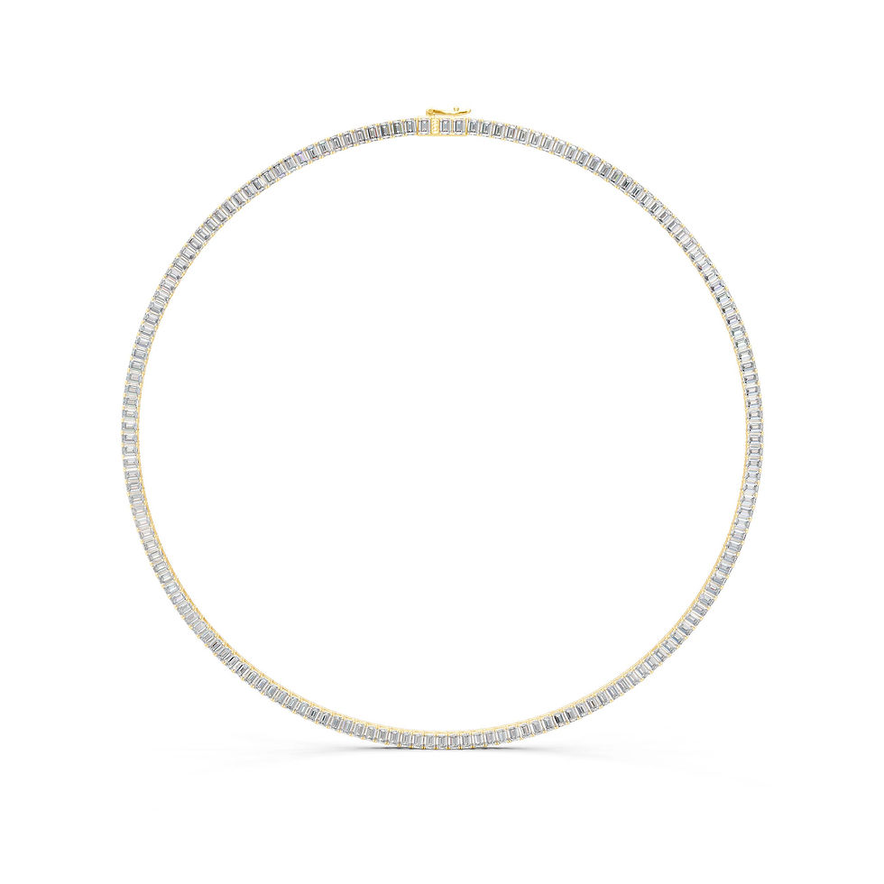 Miniaturbild: Smaragdnebel Tennis Halskette