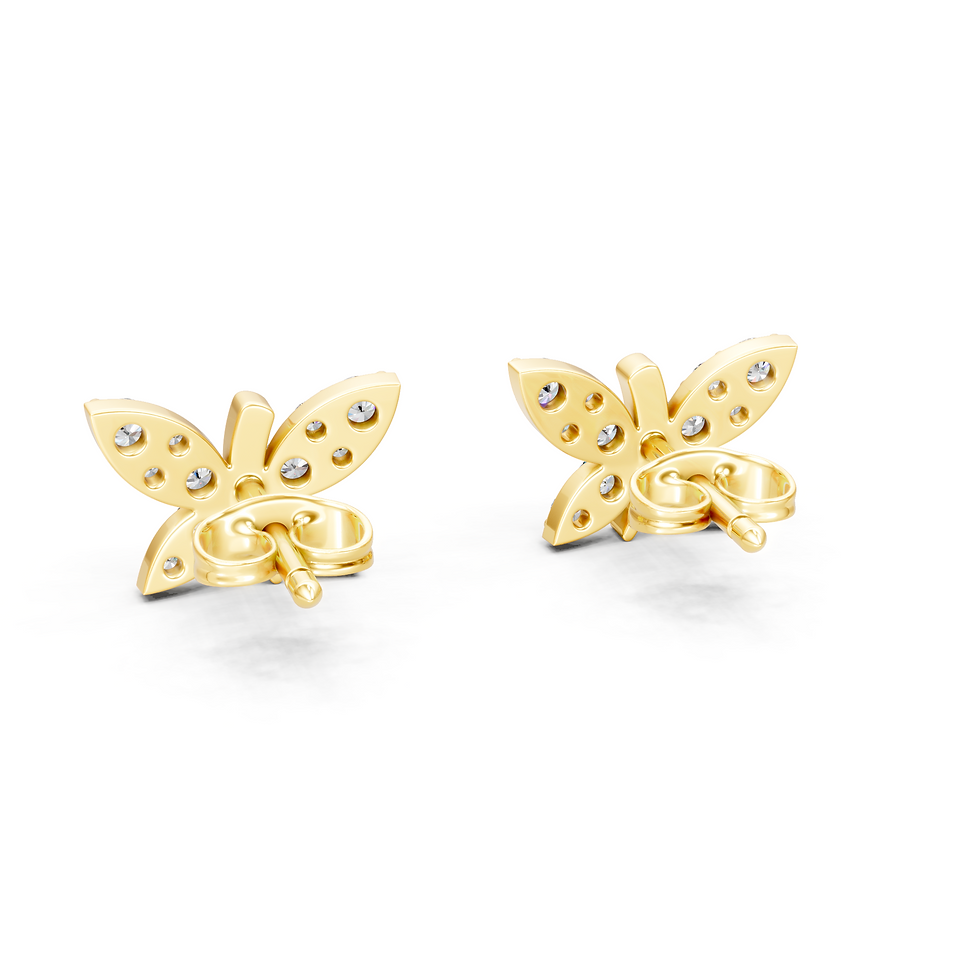 Miniaturbild: Sternenstaub-Flügel Memoire Ohrringe