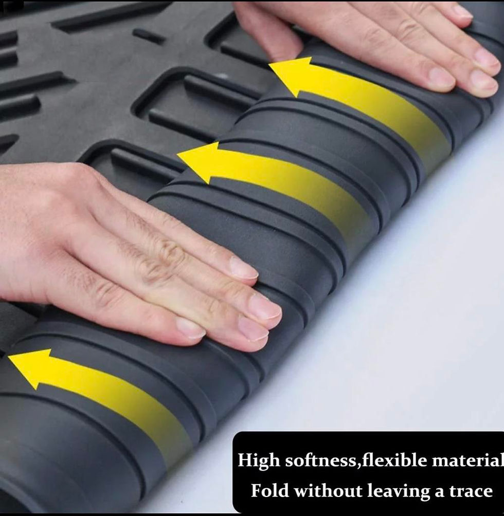 Thumbnail: 3pcs Tesla Model 3 2017 2018 2019 2020 Heavy Duty Front & Rear Floor Mats