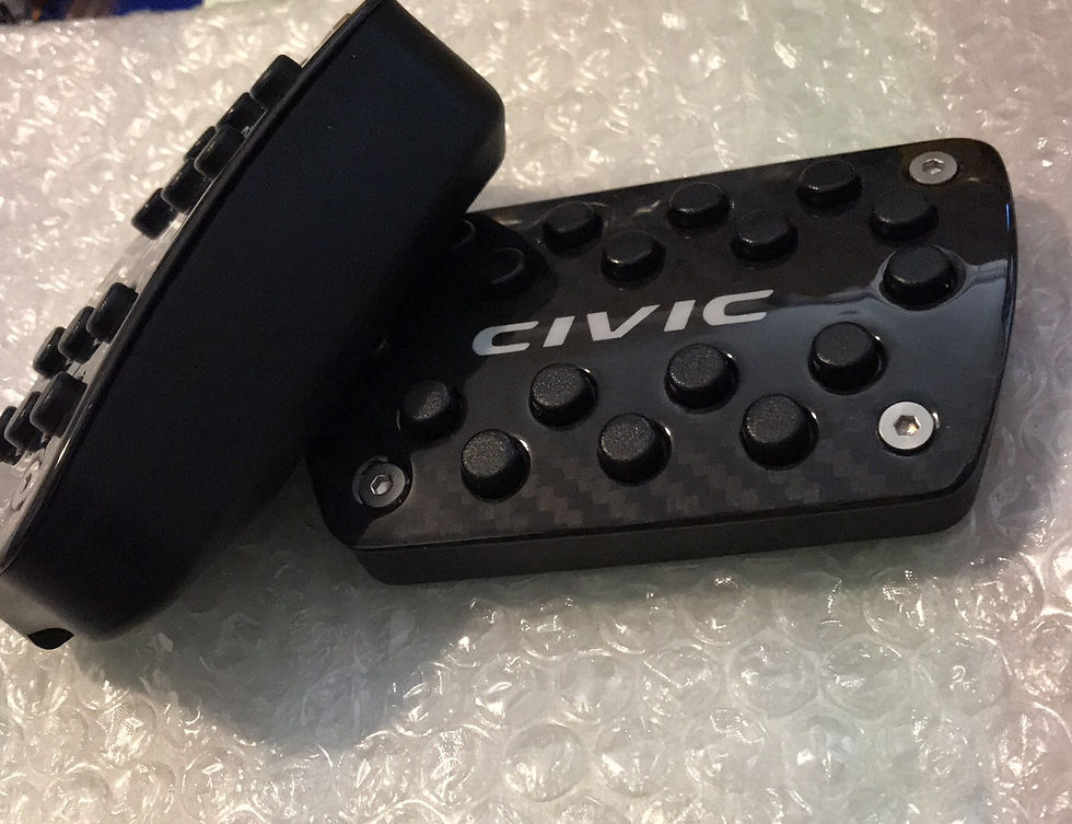 Thumbnail: Carbon Fiber Foot Pedals Gas Pedal /Brake Pedal Civic 2016-2018 AT
