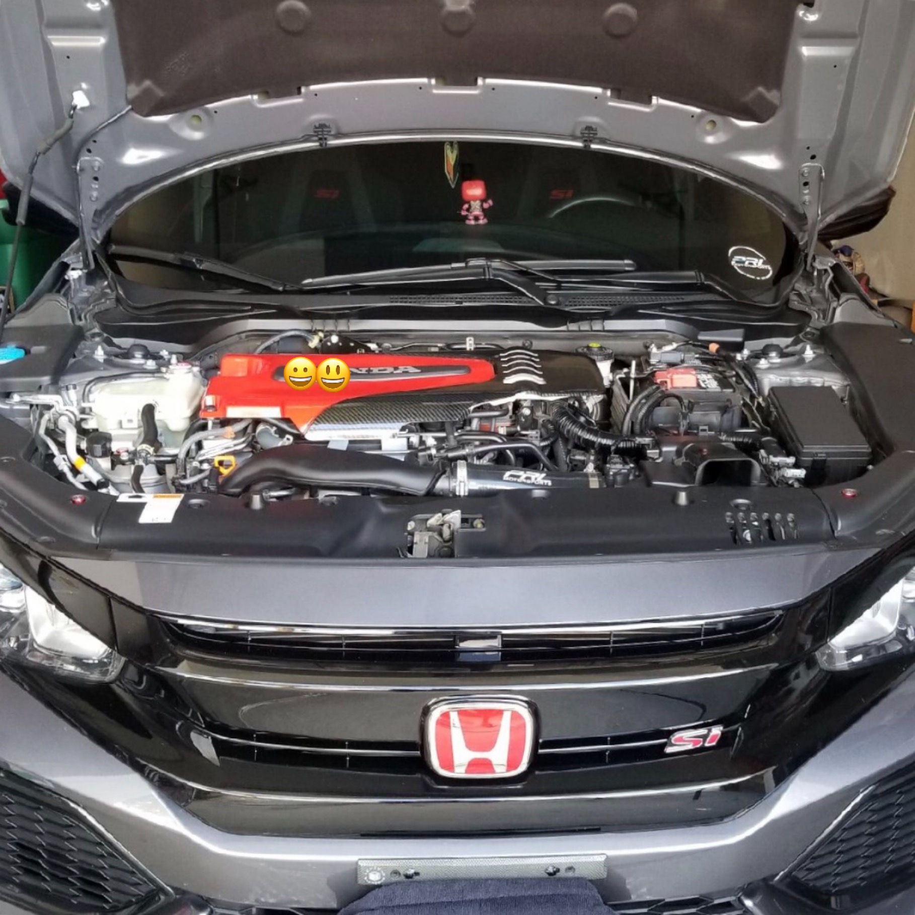 NEW ! Better HEAT SHIELD CIVIC 2016-18 10TH GEN JDM RED/BLACK ENGINE VALVE COVER