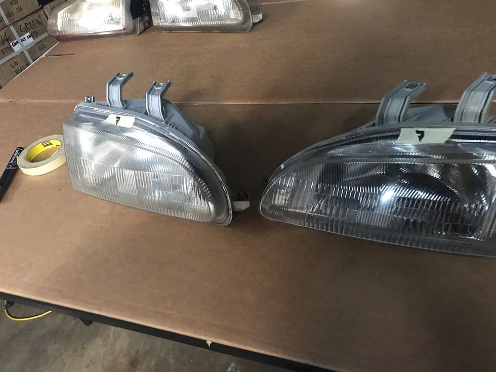 Thumbnail: JDM 92-95 HONDA CIVIC EG6 HEADLIGHTS HEAD LAMPS STANLEY