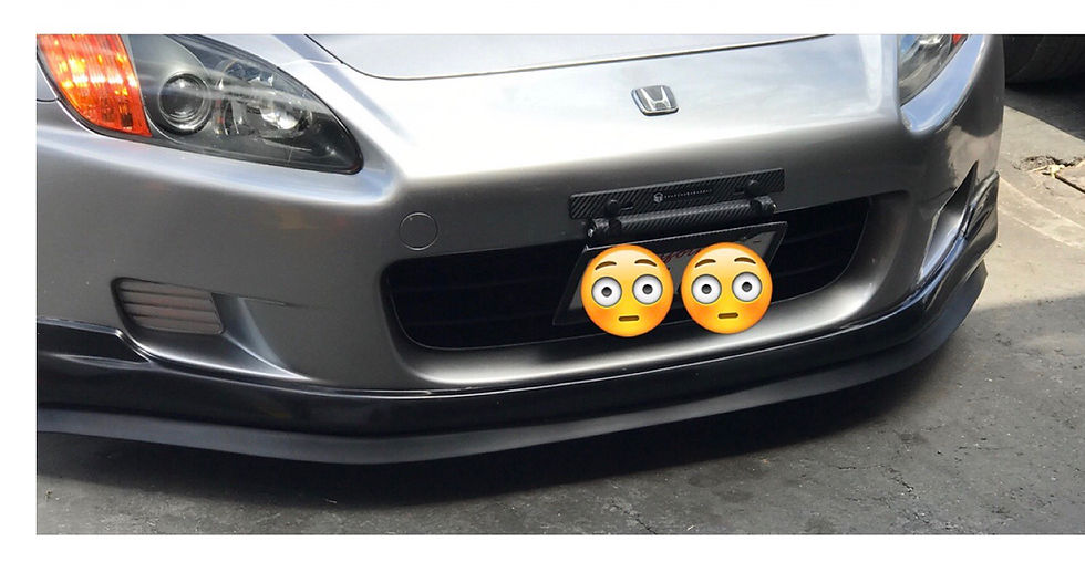 Thumbnail: Speedzone Tilting Relocator License Plate Frame Holder (Dry Carbon Look)