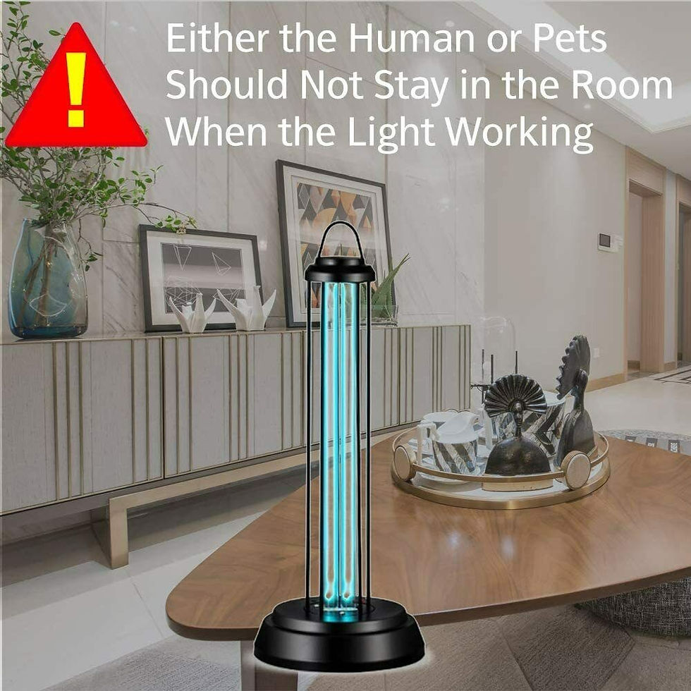 Thumbnail: UV + Ozone Ultraviolet Germicidal Lamp Remote UV Sterilization Quartz Lights 58W