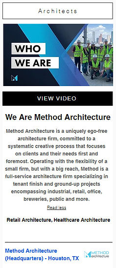 Method Architecture Video Link