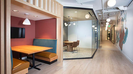 Private booth and conference room.