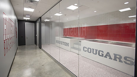 Houston Cougars hydrotherapy built-in cold plunge tubs