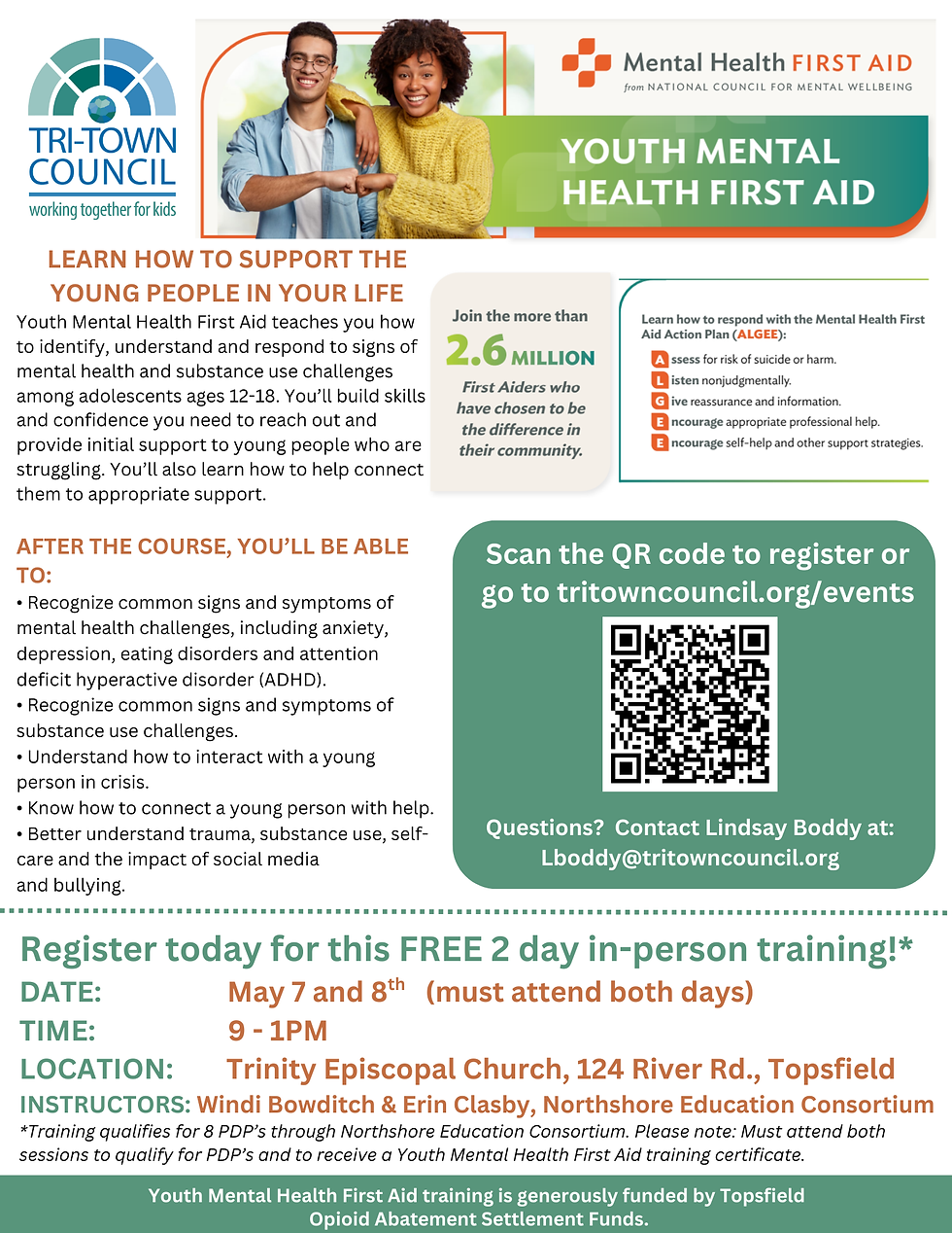 2-Day Youth Mental Health First Aid