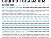 11.03.03 : MASTER CLASS CHANT ET PERCUSSIONS AVEC TIZA BROWN