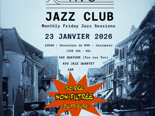 📆 Ve 23.01.2026 - ⭐️ le quatuor de sax's en concert au KVO⭐️