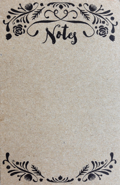 Flowery Notes Notepad