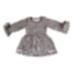 long sleeve, leapord, dress