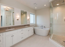 Custom Master Bath by Homebuilder