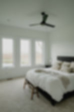 primary bedroom by favorite builder in des moines