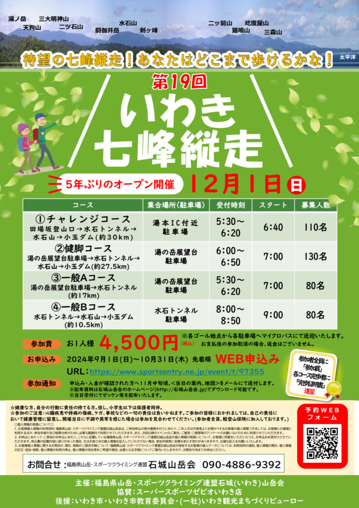 第19回　いわき七峰縦走