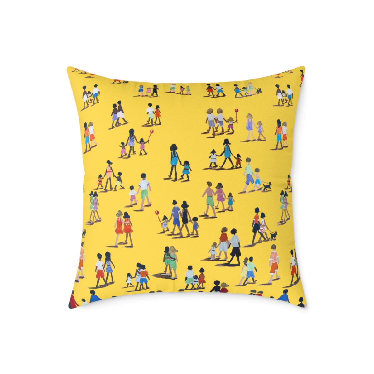 Decorative Square Pillow - Seen Together Painting (4 Sizes)