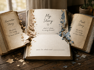 This is not a story of becoming someone new. It is a story of remembering who you have been underneath the stories all along. The narrator and the self are no longer competing for the microphone. What remains is a quieter, truer voice—one built from wisdom, discernment, and the courage to release what no longer belongs.