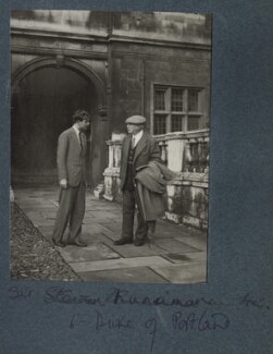 Steven Runciman with William Arthur Cavendish-Bentinck, 6th Duke of Portlandby Lady Ottoline Morrell, 1935