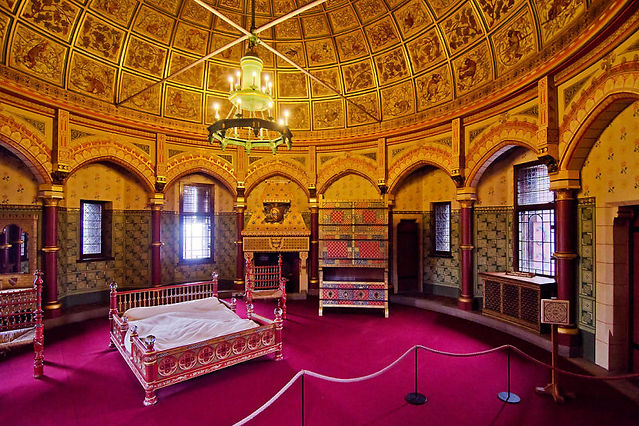 Furniture by Chapple in Lady Bute's Bedroom, Castell Coch
