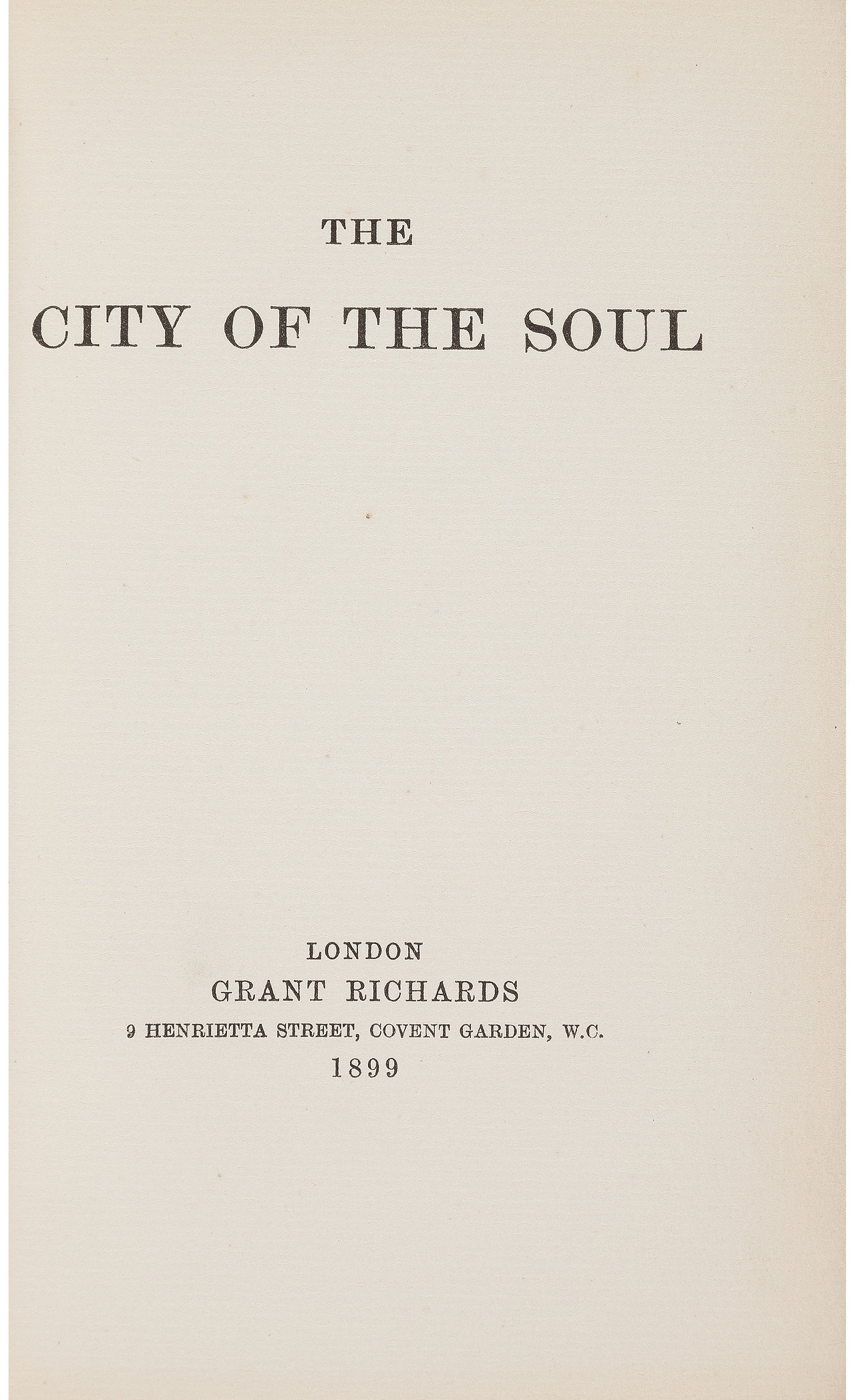 Lord Alfred Douglas The City of the Soul, Inscribed to Pamela from Boise 1899