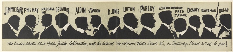 The London Sketch Club by Unknown artist screenprint, 1921