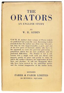 The Orators, W.H. Auden, 1932