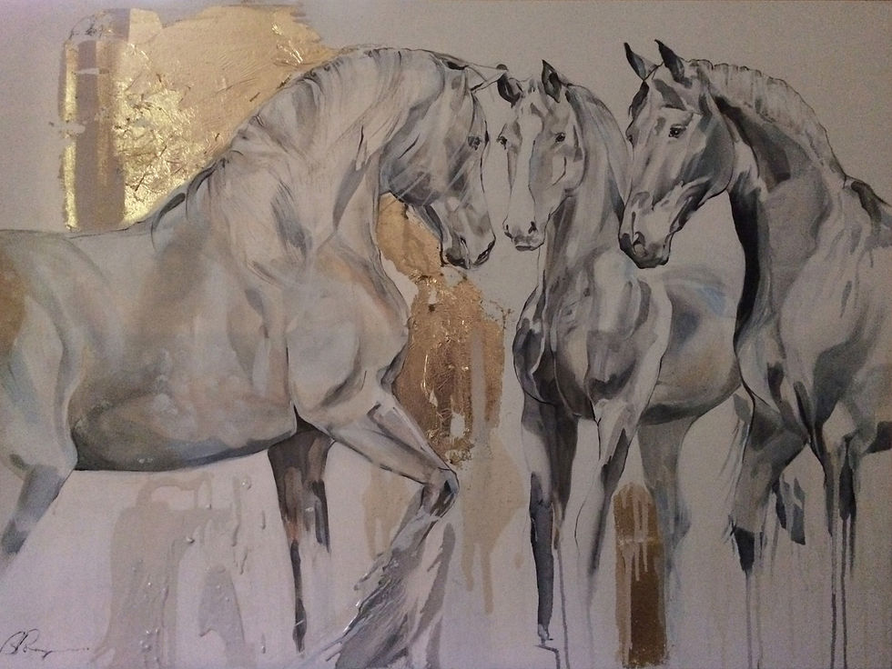 'Baroque Herd' Greeting Card Set of 6