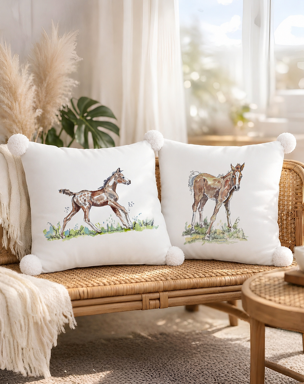 Equestrian foal nursery cushion bundle by Pony and Belle, Sydney