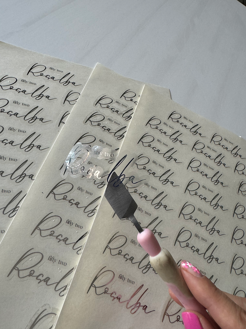 Miniatura: ETIQUETAS  TRANSPARENTE  CON FOIL