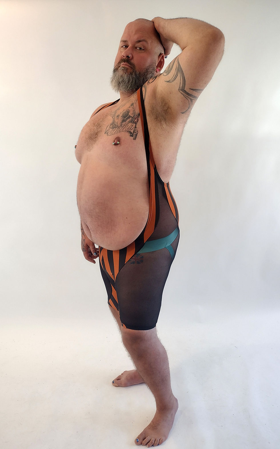 Contour Stripes Deep Scoop Singlet