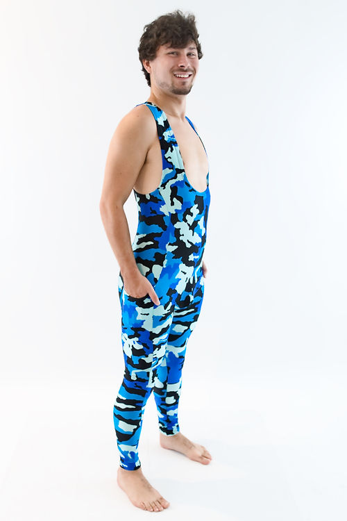 Camo Side Pockets Muscle Singlet