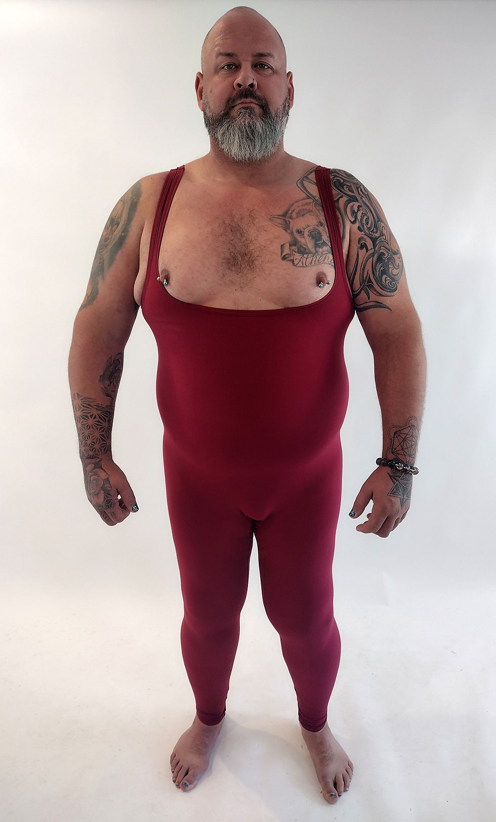 Thumbnail: Cotton Jersey Seamless Flat Front Dance Singlet