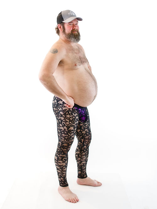 Paisley Lace Lifter Pouch Tights