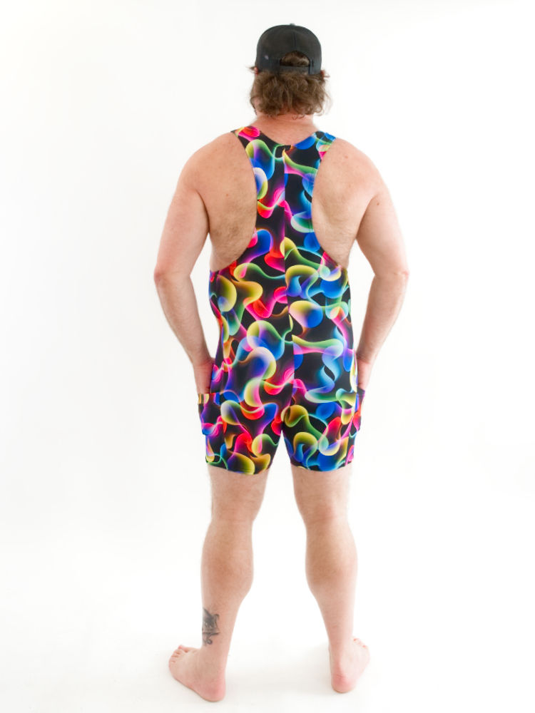 Miniatura: Pride Print Side Pockets Muscle Singlet