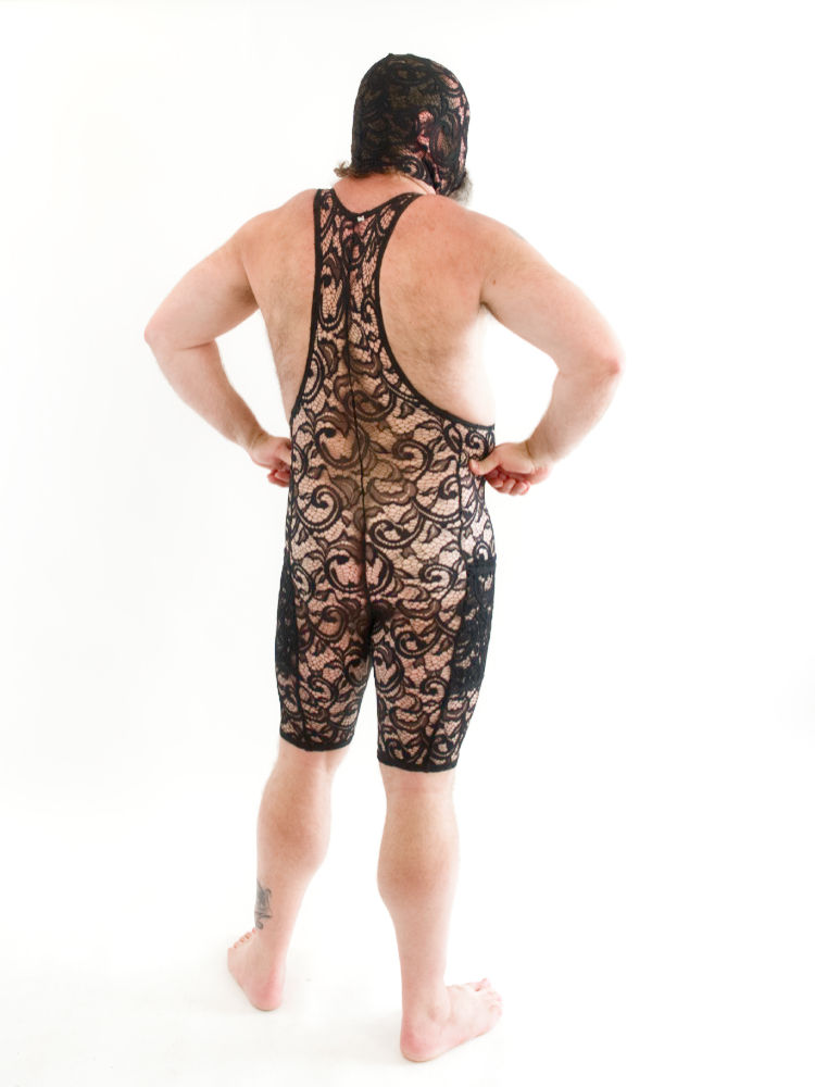 Miniatura: Stretch Lace Eyeless Hood