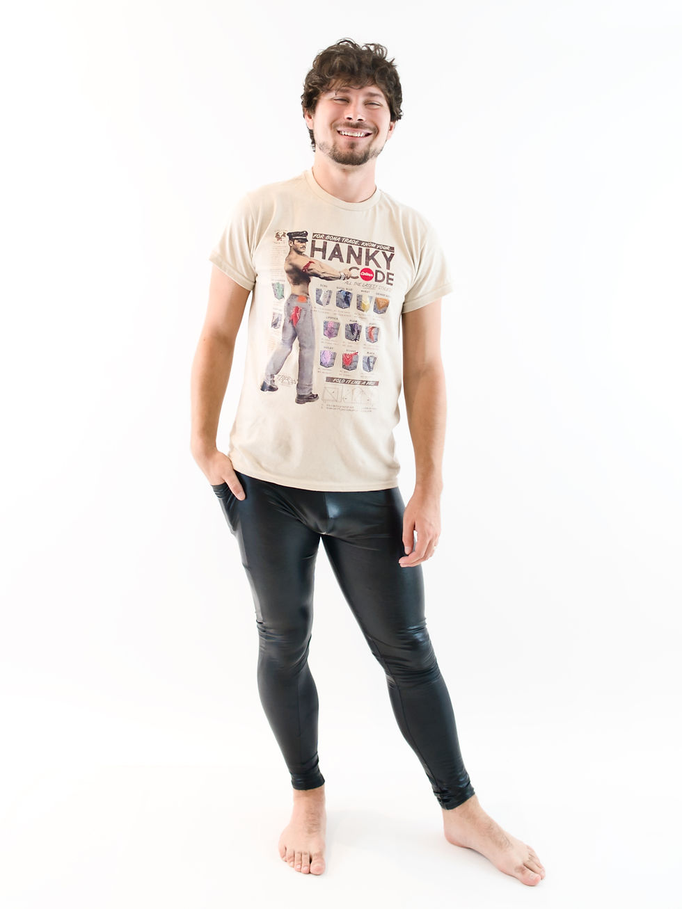 Thumbnail: Peeble Vinyl Side Pocket Tights