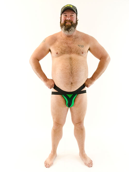 Mitered Stripes Jock Strap