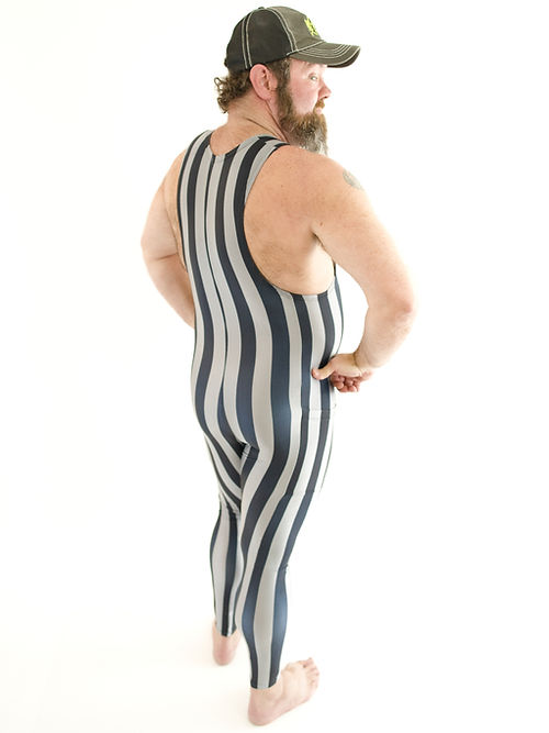 Stripes Side Pockets Muscle Singlet
