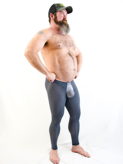 Tricot Mesh Lifter Pouch Tights