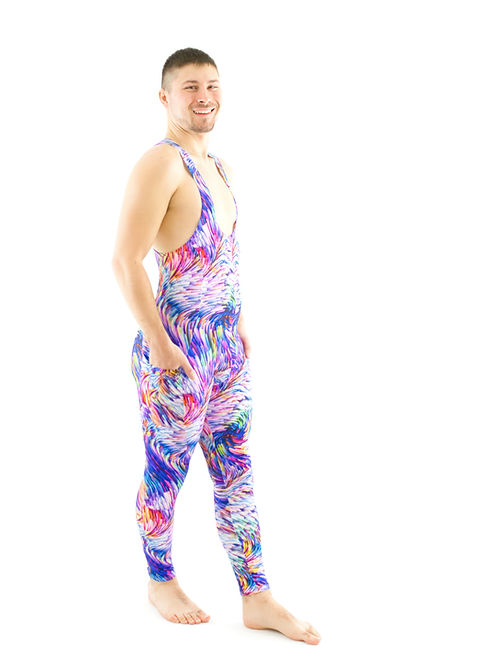 Spectrum Side Pockets Muscle Singlet