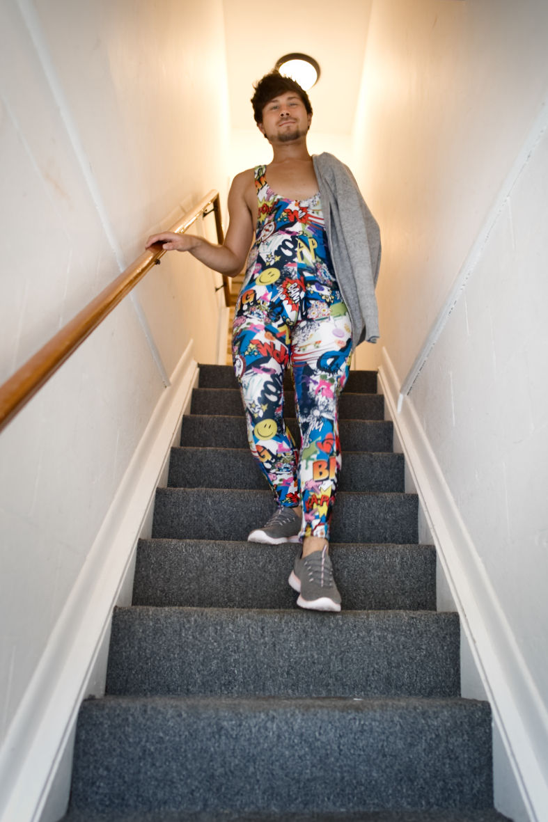 Thumbnail: Comic Book Side Pockets Muscle Singlet