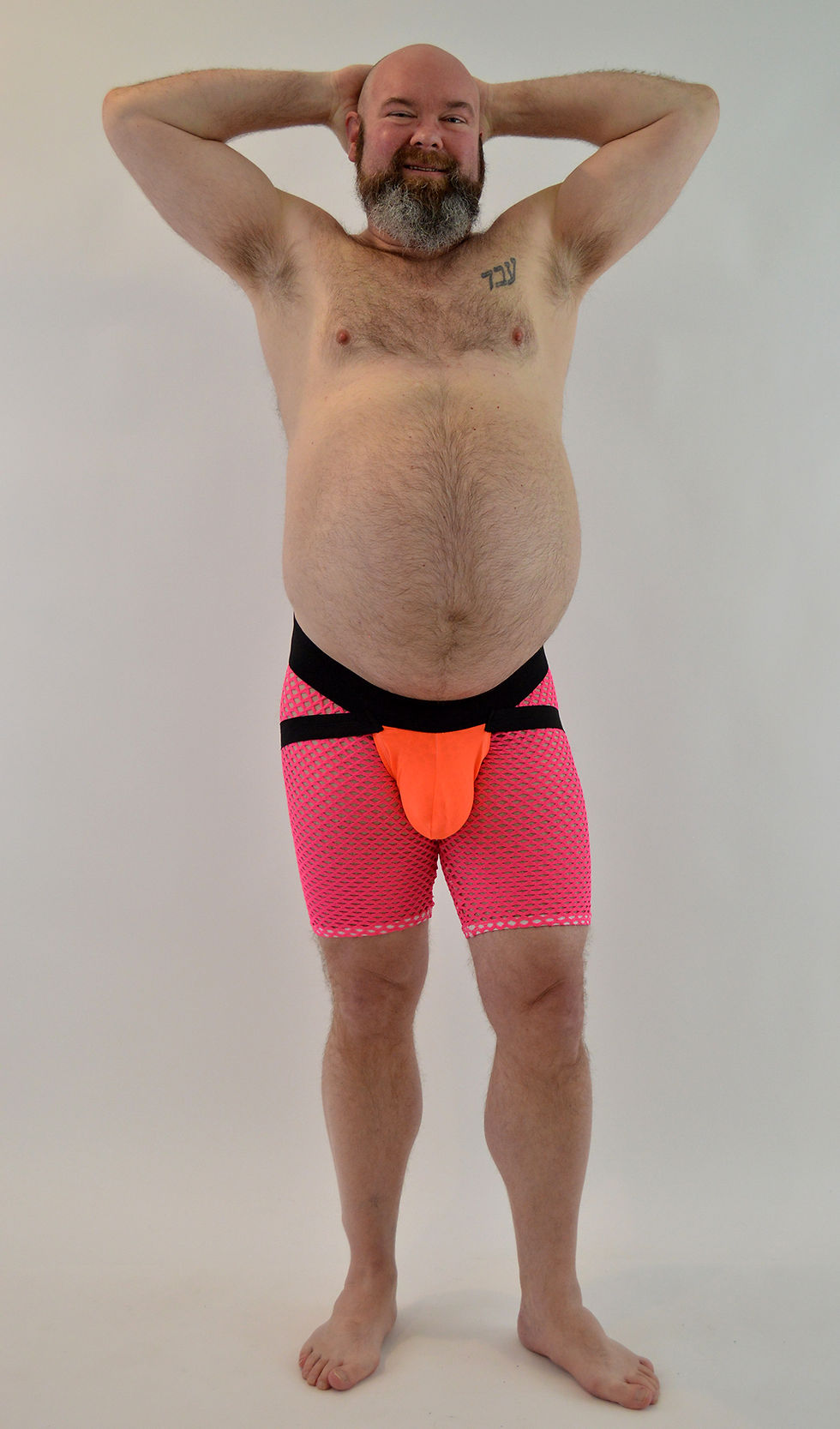 Thumbnail: Cabaret Mesh Lifter Pouch Tights