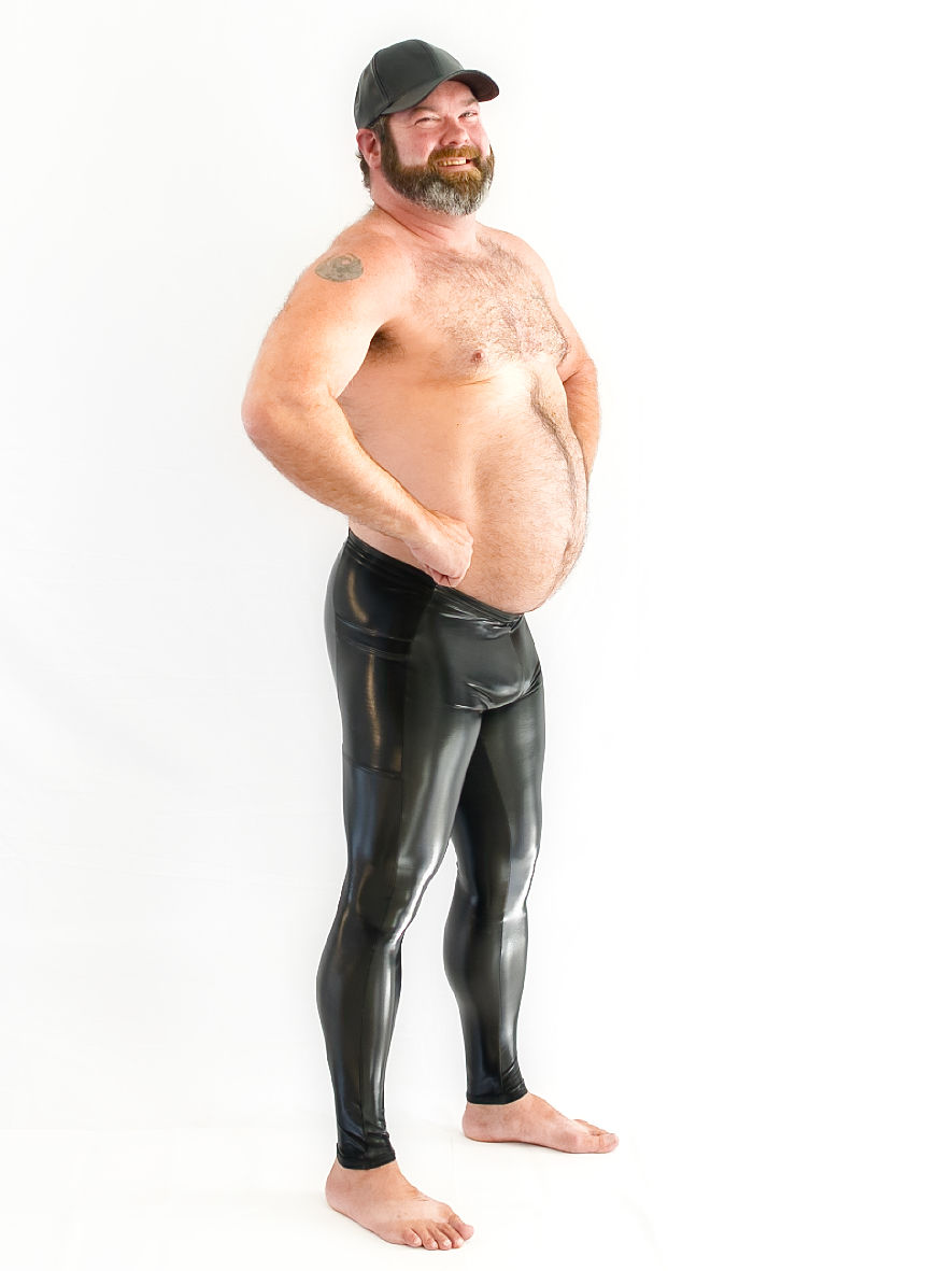 Thumbnail: Iridescent Vinyl Side Pocket Tights